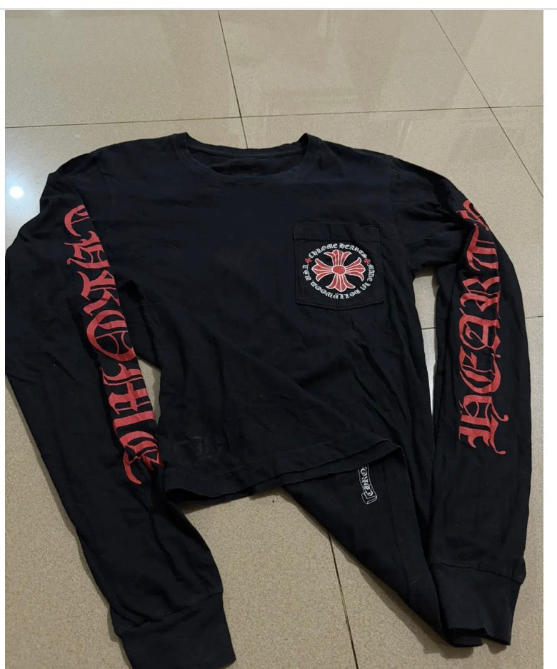 Chrome heart long sleeve shirt